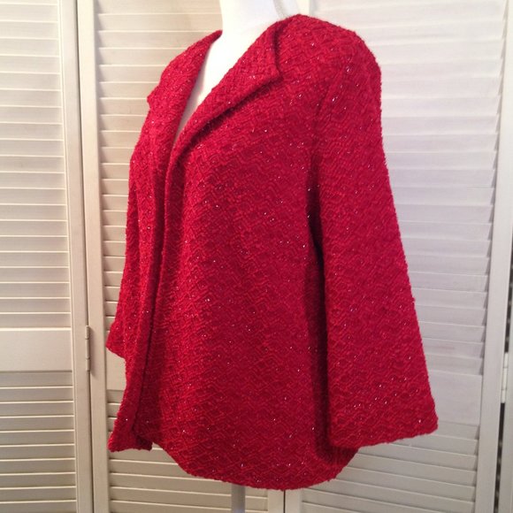 Alfred Dunner Jackets & Coats Red Christmas Jacket Alfred Dunner 4p
